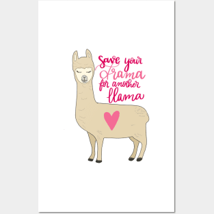 llama drama Posters and Art